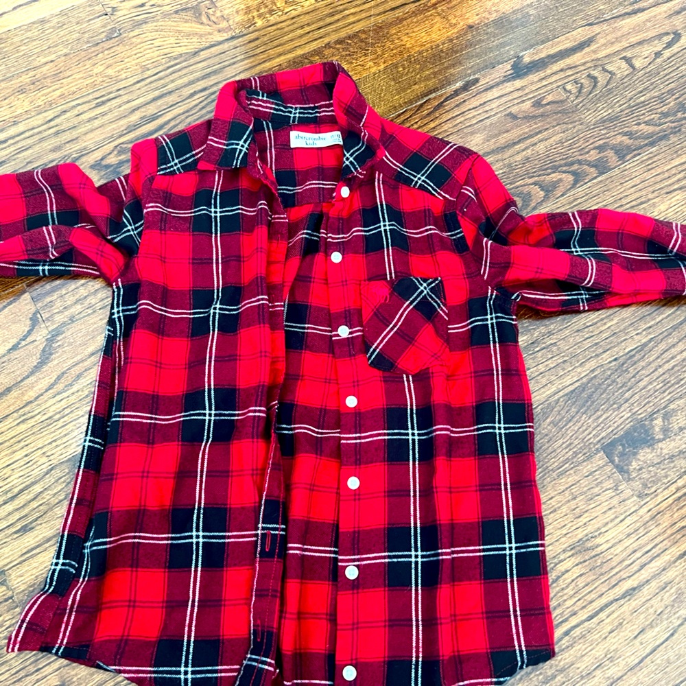 Girls Abercrombie flannel size 11/12